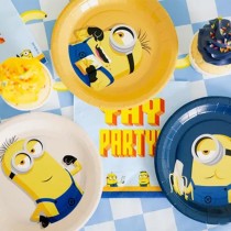 Piatto di Carta 18cm Mix Minions "Illumination's" 6pz Minions