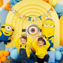 Festone Happy Birthday Carta dei Minions "Illumination's" 1,53mt Minions