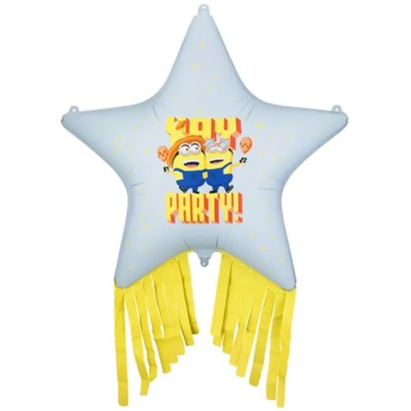 Palloncino in Foil 31" Super Shape Stella con Frange dei Minions Minions