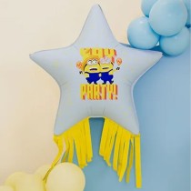 Palloncino in Foil 31" Super Shape Stella con Frange dei Minions Minions