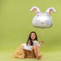 Palloncino in Foil 31" Super Shape Coniglio "Hippie Bunny" Animali Grabo