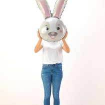 Palloncino in Foil 37" Super Shape Coniglio "Bunny Head" Animali Grabo