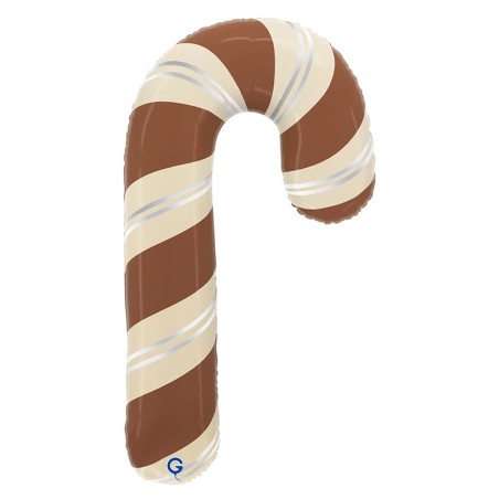 Palloncino in Foil 41" Super Shape Candy Cane Cioccolato Natale e Capodanno Grabo