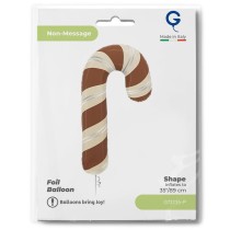 Palloncino in Foil 41" Super Shape Candy Cane Cioccolato Natale e Capodanno Grabo