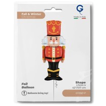 Palloncino in Foil 50" Super Shape Schiaccianoci "The Nutcracker" Natale e Capodanno Grabo