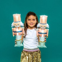Palloncino in Foil 14" Mini Shape Schiaccianoci "Pastel Nutcracker" Natale e Capodanno Grabo