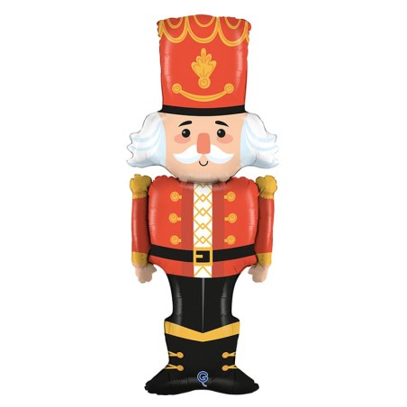 Palloncino in Foil 50" Super Shape Schiaccianoci "The Nutcracker" Natale e Capodanno Grabo