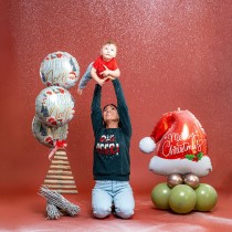 Palloncino in Foil 18" Natale "Joyeux Noel" Natale e Capodanno Grabo