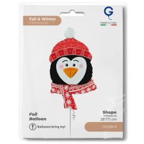 Palloncino in Foil 34" Super Shape Pinguino "Sweet Penguin" Natale e Capodanno Grabo