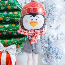 Palloncino in Foil 34" Super Shape Pinguino "Sweet Penguin" Natale e Capodanno Grabo