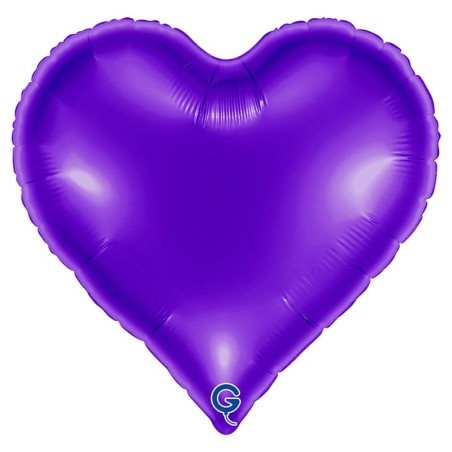 Palloncino in Foil 18" Sweetie Cuore Viola "Royal Purple" Cuori Regular 18"