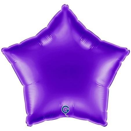 Palloncino in Foil 18" Stella Viola "Royal Purple" Stelle Regular 18"
