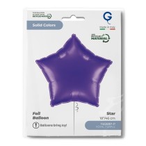 Palloncino in Foil 18" Stella Viola "Royal Purple" Stelle Regular 18"