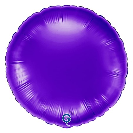 Palloncino in Foil 18" Tondo Viola "Royal Purple" Tondi Regular 18"