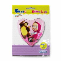 Palloncino in Foil 18" Cuore Masha in Bicicletta Personaggi Grabo