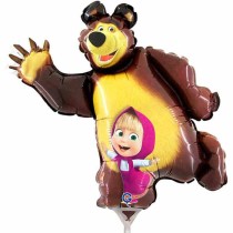 Palloncino in Foil 14" Mini Shape Masha e Orso Personaggi Grabo