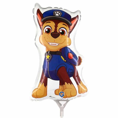 Palloncino in Foil 14" Mini Shape Paw Patrol "Chase" Personaggi Grabo