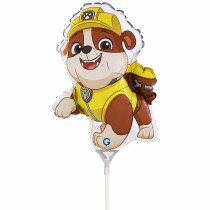 Palloncino in Foil 14" Mini Shape Paw Patrol "Rubble" Personaggi Grabo