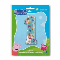 Palloncino in Foil 26" Numero 1 Peppa Pig Personaggi Grabo
