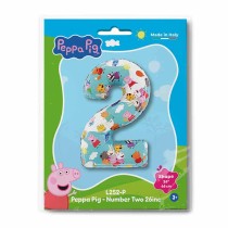 Palloncino in Foil 26" Numero 2 Peppa Pig Personaggi Grabo