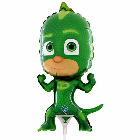 Palloncino in Foil 14" Mini Shape PJ Masks "Geco" Personaggi Grabo