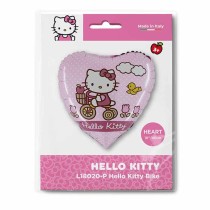 Palloncino in Foil 18" Cuore Hello Kitty in Bicicletta Personaggi Grabo