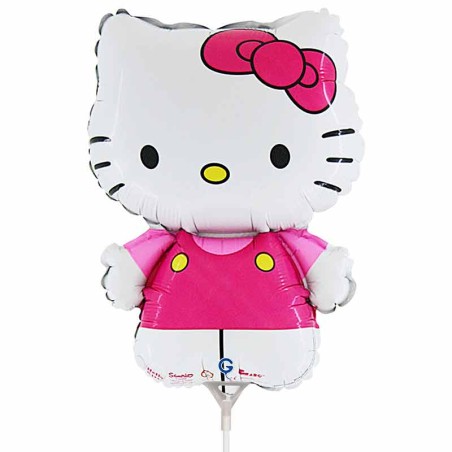 Palloncino in Foil 14" Mini Shape Hello Kitty Fucsia Personaggi Grabo