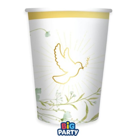 Bicchiere di Carta 250ml per Prima Comunione e Cresima 6pz