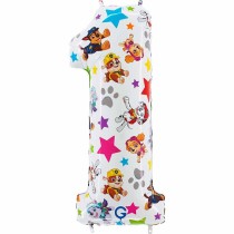 Palloncino in Foil 26" Numero 1 Paw Patrol Personaggi Grabo