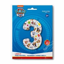 Palloncino in Foil 26" Numero 3 Paw Patrol Personaggi Grabo