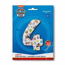 Palloncino in Foil 26" Numero 4 Paw Patrol Personaggi Grabo