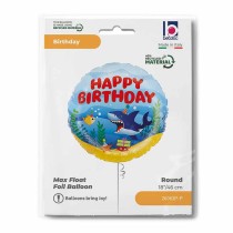 Palloncino in Foil 18" Happy Birthday Oceano Happy Birthday Grabo