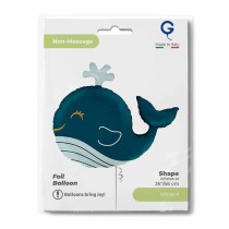 Palloncino in Foil 34" Super Shape Balena "Funny Whale" Pesci e Mare Grabo