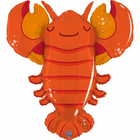 Palloncino in Foil 39" Super Shape Aragosta "Lobster" Pesci e Mare Grabo