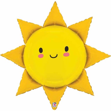Palloncino in Foil 38" Super Shape Sole "Summer Sun" Natura Grabo