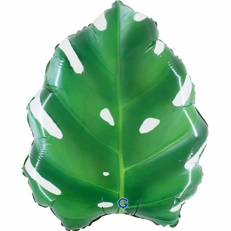 Palloncino in Foil 23" Super Shape Foglia Tropicale "Tropical Leaf" Natura Grabo