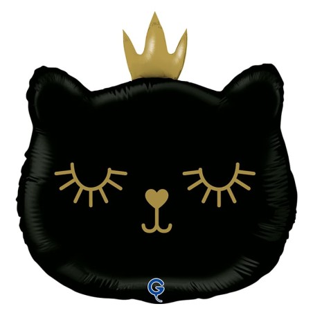 Palloncino in Foil 26" Super Shape Principessa Gatto Nero Animali Grabo