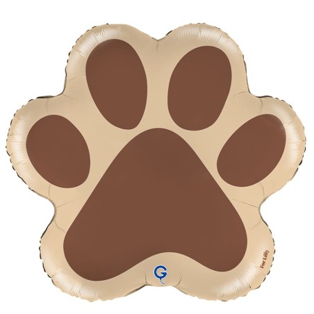 Palloncino in Foil 31" Super Shape Zampetta "Dog Paw" Animali Grabo