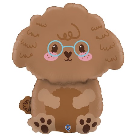 Palloncino in Foil 28" Super Shape Barboncino "Cute Toy Poodle" Animali Grabo