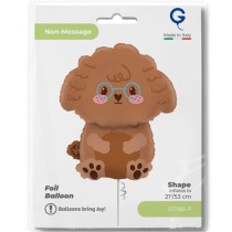 Palloncino in Foil 28" Super Shape Barboncino "Cute Toy Poodle" Animali Grabo