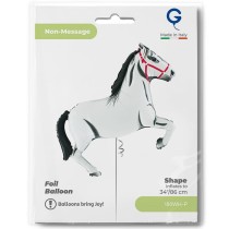 Palloncino in Foil 42" Super Shape Cavallo Bianco Animali (Fattoria e Domestici)