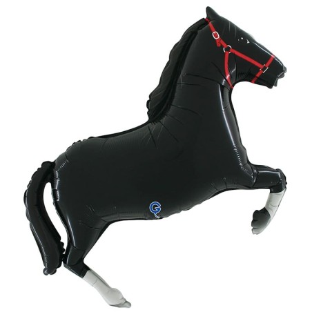 Palloncino in Foil 42" Super Shape Cavallo Nero Animali Grabo