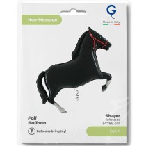 Palloncino in Foil 42" Super Shape Cavallo Nero Animali Grabo