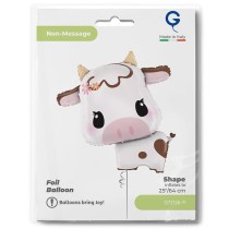 Palloncino in Foil 33" Super Shape Mucca "Cute Cow" Animali Grabo