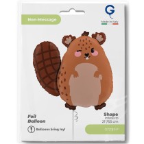 Palloncino in Foil 31" Super Shape Castoro "Beaver" Animali Grabo
