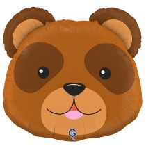 Palloncino in Foil 29" Super Shape Orso "Bear Head" Animali Grabo