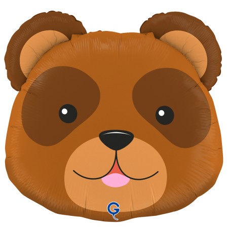 Palloncino in Foil 29" Super Shape Orso "Bear Head" Animali Grabo