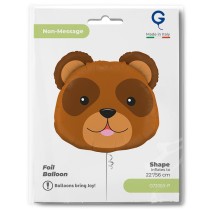 Palloncino in Foil 29" Super Shape Orso "Bear Head" Animali Grabo