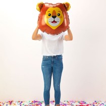 Palloncino in Foil 29" Super Shape Leone "Lion Head" Animali Grabo