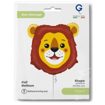 Palloncino in Foil 29" Super Shape Leone "Lion Head" Animali Grabo